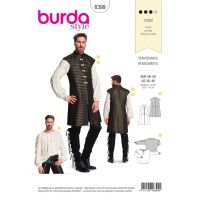 Strih Burda 6399 - Pánsky renesančný kostým