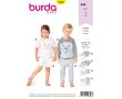 Strih Burda 9326 - Detské pyžamo