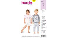 Strih Burda 9326 - Detské pyžamo