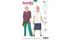 Strih Burda 6307 - Tričko pre plnoštíhle