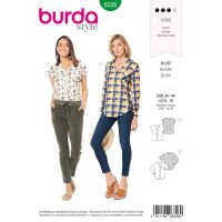 Strih Burda 6326 - Blúzka, košeľa