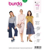 Strih Burda 6328 - Tričko, tričko s dlhým rukávom