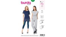 Strih Burda 6330 - Tričko, dlhé tričko, tunika