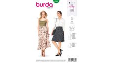 Strih Burda 6340 - Zavinovacie sukne, dlhá sukňa