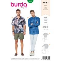 Strih Burda 6349 - Pánska košeľa