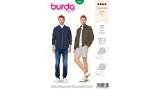 Strih Burda 6351 - Pánska bunda