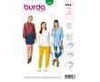 Strih Burda 6263 - Košeľa, košeľa s viazačkou, dlhá košeľa