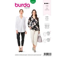 Strih Burda 6278 - Blúzka, košeľa