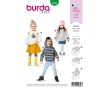 Strih Burda 9308 - Detská mikina, mikina s kapucňou, sveter