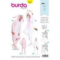 Strih Burda 2351 - Jednorožec, zajac