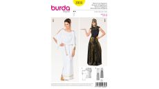 Strih Burda 2353 - Rimanka, Egypťanka, antické šaty