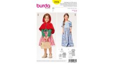 Strih Burda 2356 - Červená čiapočka, princezná