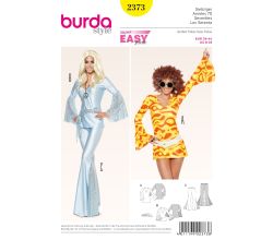 Strih Burda 2373 - Sedemdesiatky, disco, zvonáča