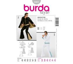 Strih Burda 2481 - Elvis, rocknroll, rockstar