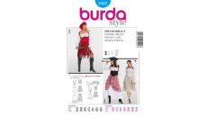 Strih Burda 2422 - Pirátka, korzet