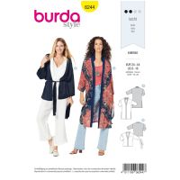 Strih Burda 6244 - Kimono, kardigan