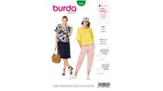 Strih Burda 6243 - Tričko s okrúhlym výstrihom