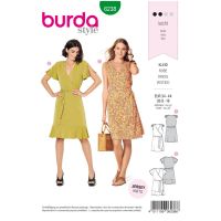 Strih Burda 6238 - Zavinovacie šaty