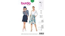 Strih Burda 6235 - Áčková sukňa s vreckami