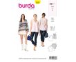 Strih Burda 6234 - Blúzka bez rukávov, blúzka s dlhým rukávom