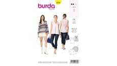 Strih Burda 6234 - Blúzka bez rukávov, blúzka s dlhým rukávom