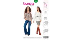 Strih Burda 6227 - Blúzka so sťahovaním, tunika