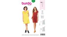 Strih Burda 6221 - Voľné letné šaty, ľanové šaty