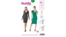 Strih Burda 6211 - džersejové šaty