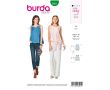 Strih Burda 6201 - Jednoduchý top, balónový top