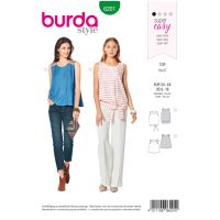 Strih Burda 6201 - Jednoduchý top, balónový top