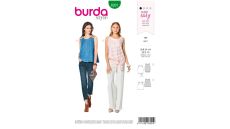Strih Burda 6201 - Jednoduchý top, balónový top