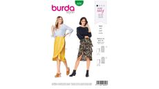 Strih Burda 6200 - Jednoduchá zavinovacia sukňa