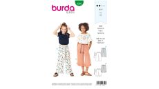 Strih Burda 9302 - Detské letné nohavice