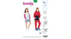 Strih Burda 9301 - Detská mikina (2 varianty)