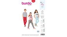 Strih Burda 9300 - Detské tepláky