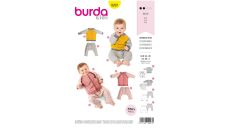Strih Burda 9297 - Detská mikina, tepláky