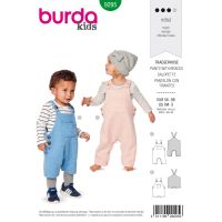 Strih Burda 9295 - Detské laclové nohavice
