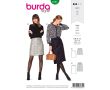 Strih Burda 6181 - Úzka áčková sukňa