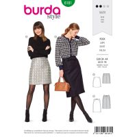 Strih Burda 6181 - Úzka áčková sukňa