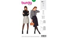 Strih Burda 6181 - Úzka áčková sukňa