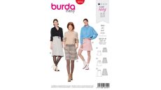 Strih Burda 6154 - Áčková sukňa, mini sukňa