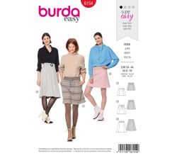 Strih Burda 6154 - Áčková sukňa, mini sukňa