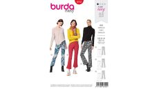Strih Burda 6152 - Zvonové nohavice