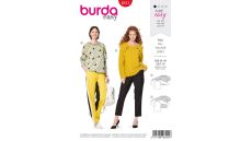 Strih Burda 6151 - Sveter, mikina