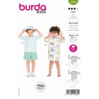 Strih Burda 9284 - Detské tričko, tričkové šaty