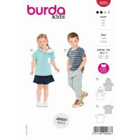 Strih Burda 9283 - Detské tričko, tričko s kapucňou
