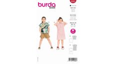Strih Burda 9282 - Detské tričko, tričkové šaty