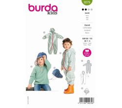 Strih Burda 9279 - Detská kombinéza, klobúk