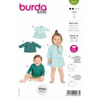 Strih Burda 9277 - Detské šaty, tričko