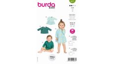 Strih Burda 9277 - Detské šaty, tričko